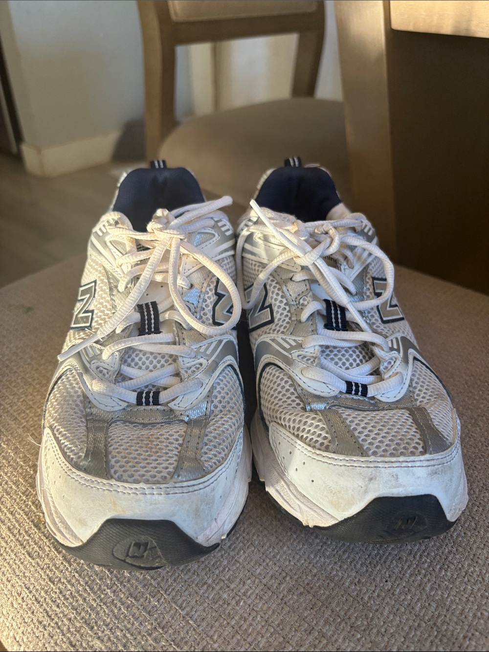 New Balance 530 MR530SG White Silver ABZORB Dad Sneakers Women’s 7.5 - Picture 4 of 8